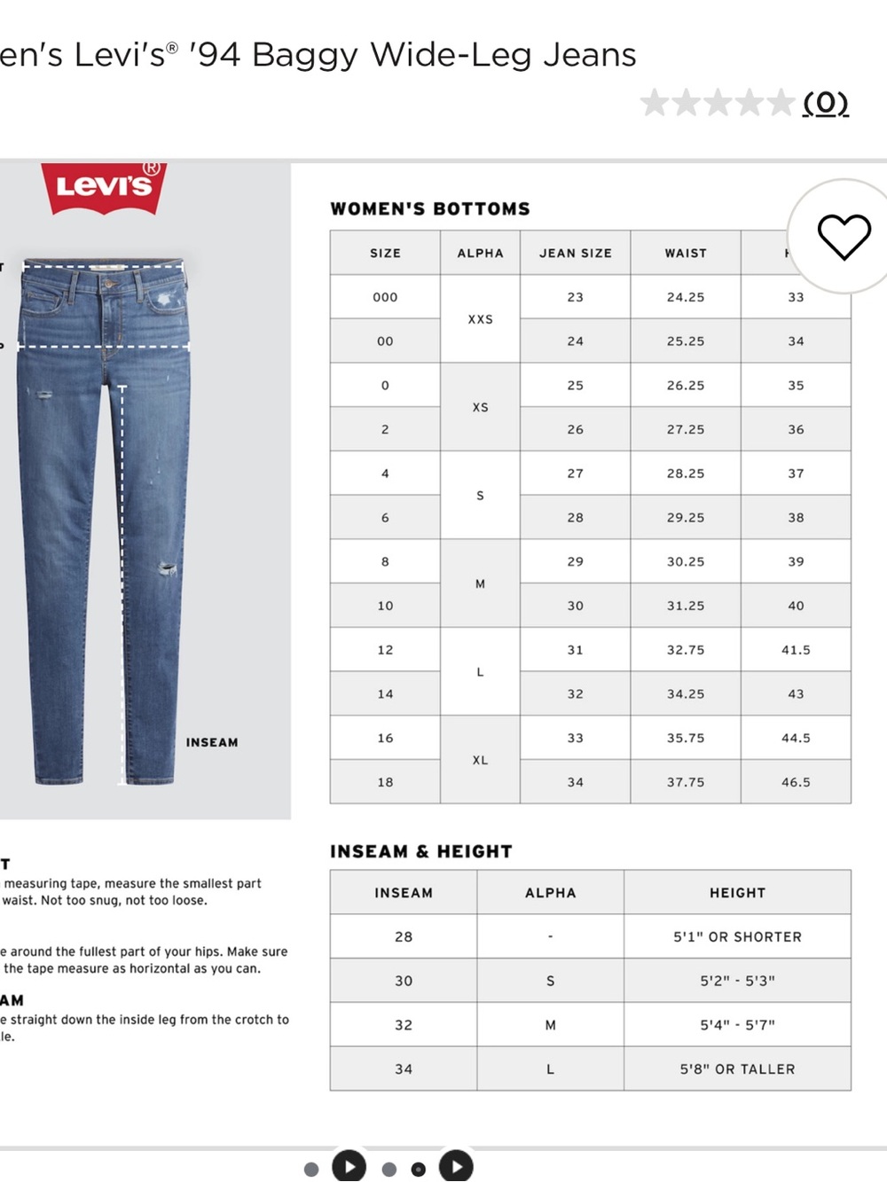 Levi's Pale Wash Women's Levi's® '94 Baggy Wide-Leg Jeans - Picture 4 of 15